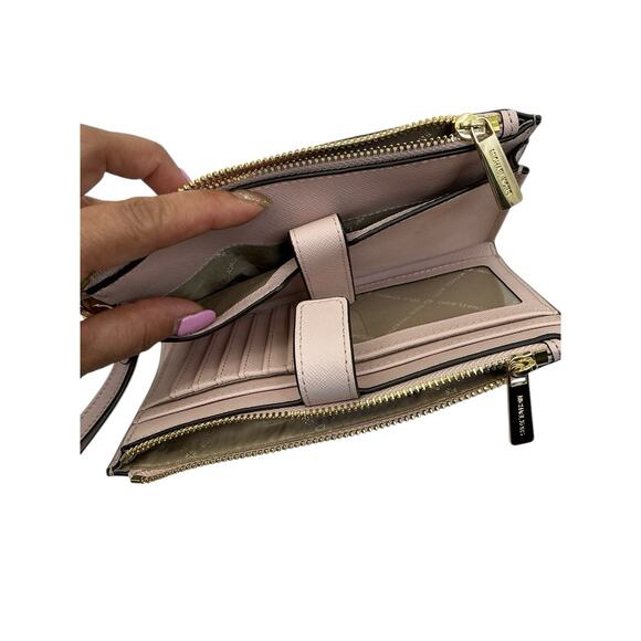 Michael Kors Jet Set Travel Large DoubleZip Wristlet Light Pink - Picture 7 of 10